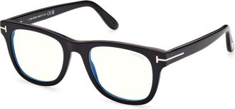 Tom Ford Blue Light Block Square Mens Eyeglasses FT5820-B 001 50