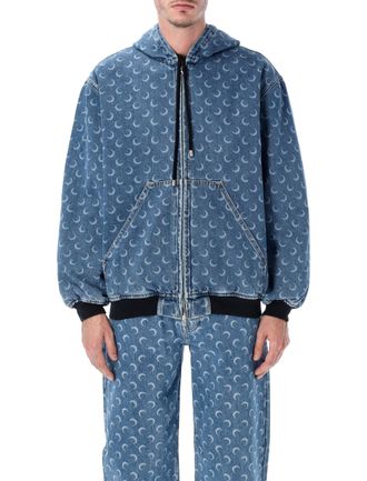 Marine Serre M&auml;ntel Blau