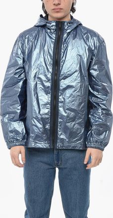 Givenchy Nylon Lam&eacute; Windbreaker With Contrasting Front Zip Givenchy