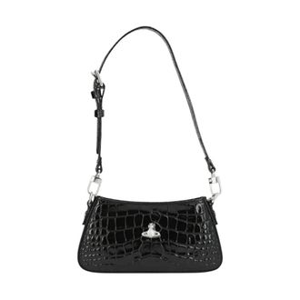 Vivienne Westwood Tasha schoudertas voor telefoon - Dames - Tassen - Zwart - Maat: ONE Size Leer