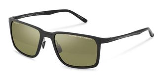 Porsche Design P86002 Polarized A427 Mens Sunglasses Black Size 58
