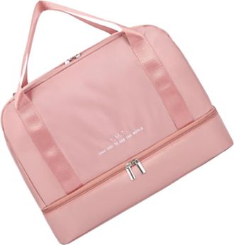 Yardwe Large Capacity Travel Tote Bag with Wet and Dry Separation Personal Item Organizer for Women Lightweight Hand Luggage Bag for Trips and Storage