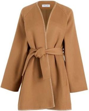 Câllas Milano Sonoma Wrap Cardigan in Camel at Nordstrom, Size 42Long It