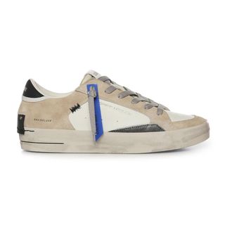 Crime London Sneakers, male, Beige, Size: 11 US SK8 Deluxe