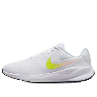 Nike (WMNS) Nike Revolution 7 Wide White Cyber Crimson Tint FZ6829-103