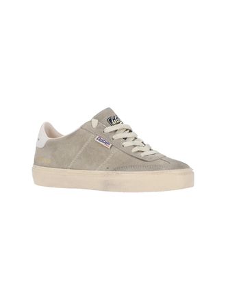 Golden Goose Suede and Leather Low-Top Sneaker - Gray