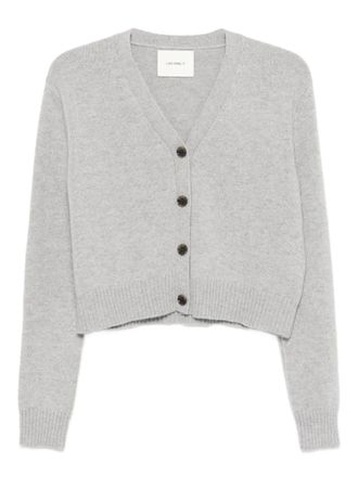 Lisa Yang Marion button-front cropped cardigan - Grey