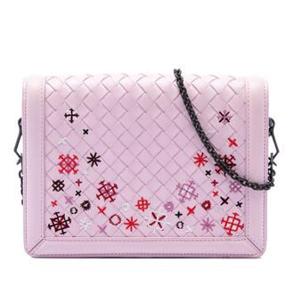 Bottega Veneta Pre-owned Bottega Veneta Nappa Intrecciato Meadow Flower Montebello Crossbody Ladies G96GKA5KT5M9JV0D