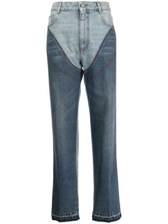 Stella McCartney Jeans met colourblocking - Blauw