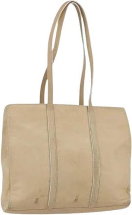 Loewe Pre-owned Tote Bag - Dames - Vintage Shopper - Beige - ONE Size - Leer - Vintage