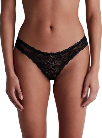 Aubade Womens Rosessence Care Brazillian - Black Polyamide - Size Small