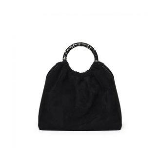 Marina Raphael Handbags, female, Black, ONE SIZE, Black Suede Embellished Sienna Bag