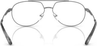 Emporio Armani 0ea1165 Classic Aviator Sunglasses with Silver-Toned Metal Frame