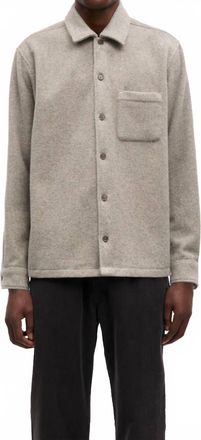Sams&oslash;e & Sams&oslash;e Sadamon Jj Overshirt In Elephant Skin