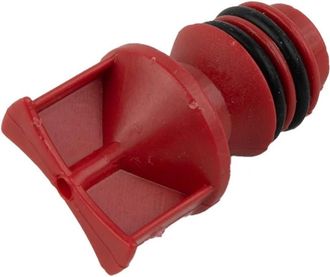 OEM Tapones De Aceite Para Compresor De Aire, 30 Unidades, 17 Mm (0,66 Pulgadas), Di&aacute;metro De Rosca Macho, Tap&oacute;n De Ventilaci&oacute;n De Aceite, Pl&aacute;stico Rojo, 