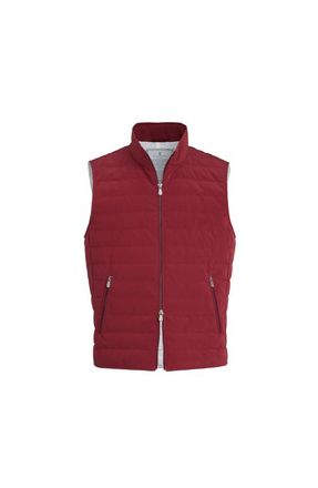 Brunello Cucinelli Nylon down vest in Cherry at Nordstrom, Size Xxx-Large Eu