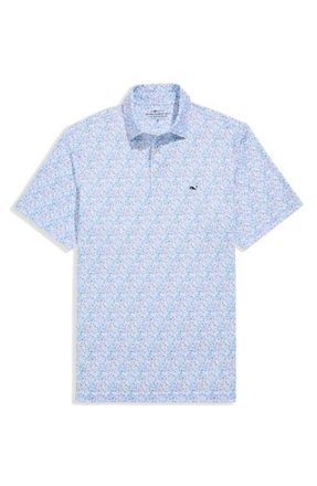 Vineyard Vines Sankaty Performance Polo in Mai Tai Toss - White at Nordstrom, Size Xx-Large