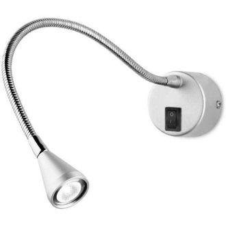 Leds - C4 Leds-c4 - Book - Lámpara de lectura de pared ajustable interior led 1 luz Cromo