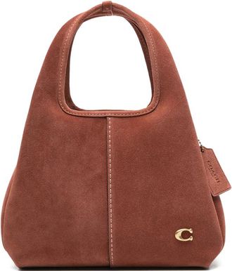 Coach Lana Logo-detail Suede Tote Bag