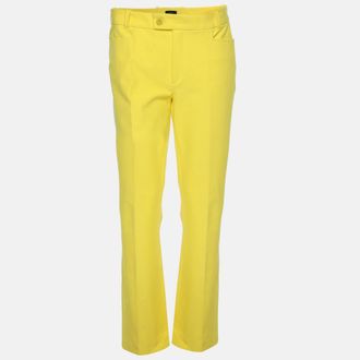 Joseph Yellow Viscose Blend Chino Pants