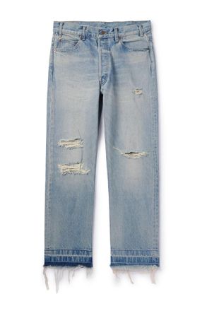 Celine Wesley Straight-Leg Distressed Jeans