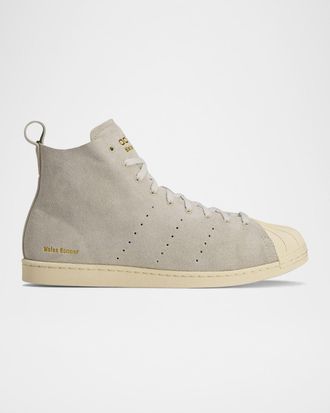 adidas x Wales Bonner Men & apos;s Superstar Suede High-Top Sneakers