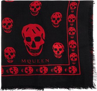 Alexander McQueen Alexander McQueen, Scarves, female, Black, Size: ONE SIZE Skull Scarf