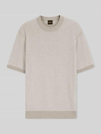 Boss Orange by Hugo Boss BOSS Orange Regular Fit Pullover aus Baumwoll-Mix Modell KANTONIO in Sand, Gr&ouml;&szlig;e XXXL