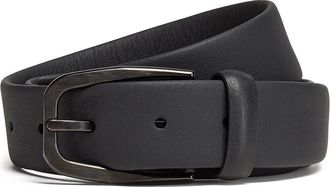 Ermenegildo Zegna leather belt - men - CALFSKIN - 110 - Black