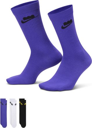 Nike Unisex x LEGO Collection Everyday Essentials Crew Socks (3 Pairs) in Multicolor | HV9635-903