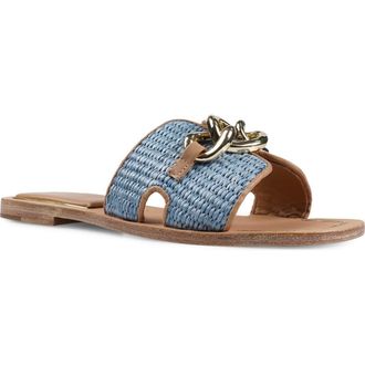 Zigi Soho Nelissa Slide Sandal in Blue Fabri at Nordstrom, Size 9