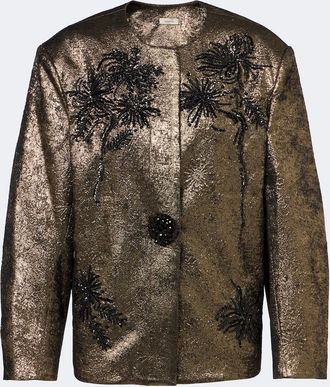 Jacques Wei Embellished brocade blazer