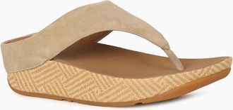 FitFlop Fitflop Womens Lulu Lux Graphic Weave Womens Sandals - Tan - Size: 6.5