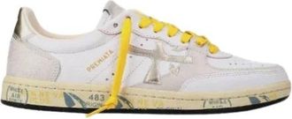Premiata Urban Stijl Leren Sneakers - Dames - Sneakers - Geel - 37 EU - Leer - Schoenen