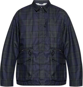 Comme Des Gar&ccedil;ons Jacket met Ruitpatroon - Heren - Zomerjassen - Blauw - M - Katoen - Jassen