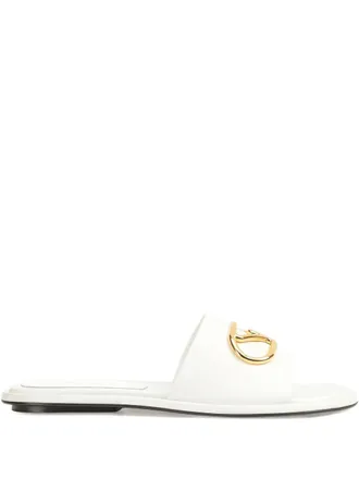 Sergio Rossi logo-plaque sandals - Bianco