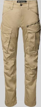 G-Star Regular Tapered Fit Cargohose mit Reißverschlusstasche in Beige, Größe 29/30