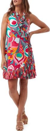 Trina Turk Ruffled Marseille Wrap Dress in Multi at Nordstrom, Size 10