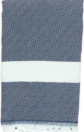 Anaya with Love Charleston Stripe Turkish Cotton Beach Towel in Navy Blue at Nordstrom
