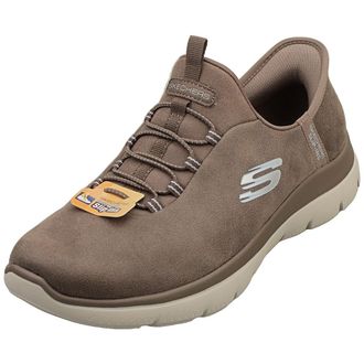 Skechers Womens Summits Unknown Trail Sneaker, Brown Mesh Lavender Trim, 6.5 UK