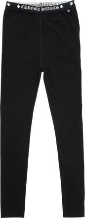Chrome Hearts Leggings con logo - Nero