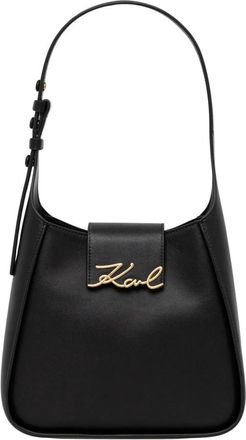 Karl Lagerfeld K/Signature Tote - Dames - Schoudertassen - Zwart - ONE Size - Leer - Tassen