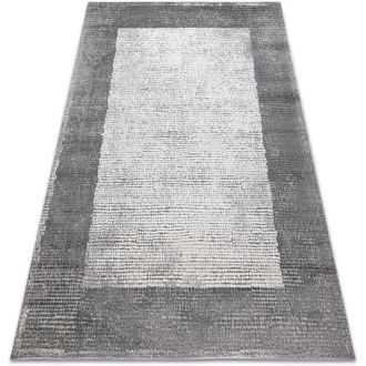 RugsX Rugsx - Alfombra Noble Moderna 9730 65 Marco Vintage - Structural Dos Niveles De Vell&oacute;n Crema / Gris Beige 200x290 Cm