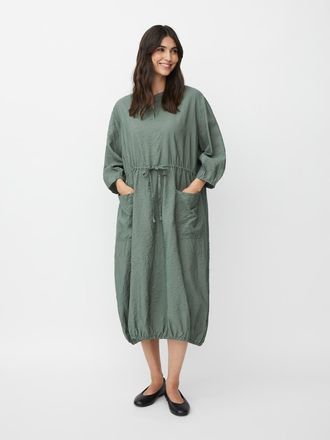 Masai MaNymosa 3/4 Sleeve Loose Fit Midi Dress in Duck Green at Nordstrom, Size Xx-Large