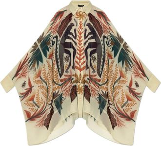 Etro Asymmetrisch gesneden shirt - Dames - Overhemden - Veelkleurig - XS - Leer - Overhemden