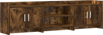 vidaXL Mueble De Tv 168 X 33 X 47 Cm Roble Ahumado Vidaxl