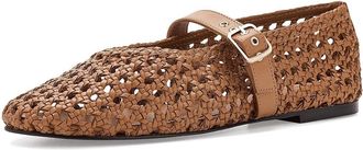 Madewell Remy Grommet Mary Jane - Open Weave Womens Dress Flat Shoes Cortado : 10.5 M, Leather