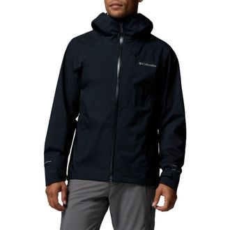 Columbia Trailborne Omni-Tech Waterproof Jacket in Black at Nordstrom, Size Xx-Large