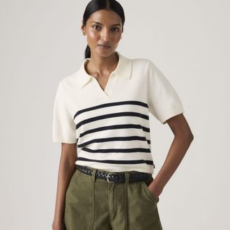 Levi's Super Soft Polo Sweater - Womens - XS - White