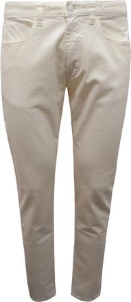 Fred Perry Off White Geverfde Broek Model 30502638 - Heren - Slim Fit Broeken - Beige - W30 - Broeken